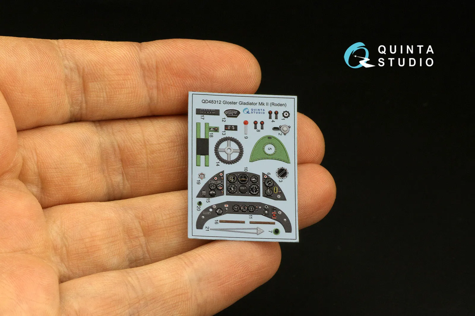 1/48 Quinta Studio Gloster Gladiator MKII 3D-Printed Interior (for Roden kit) 48312
