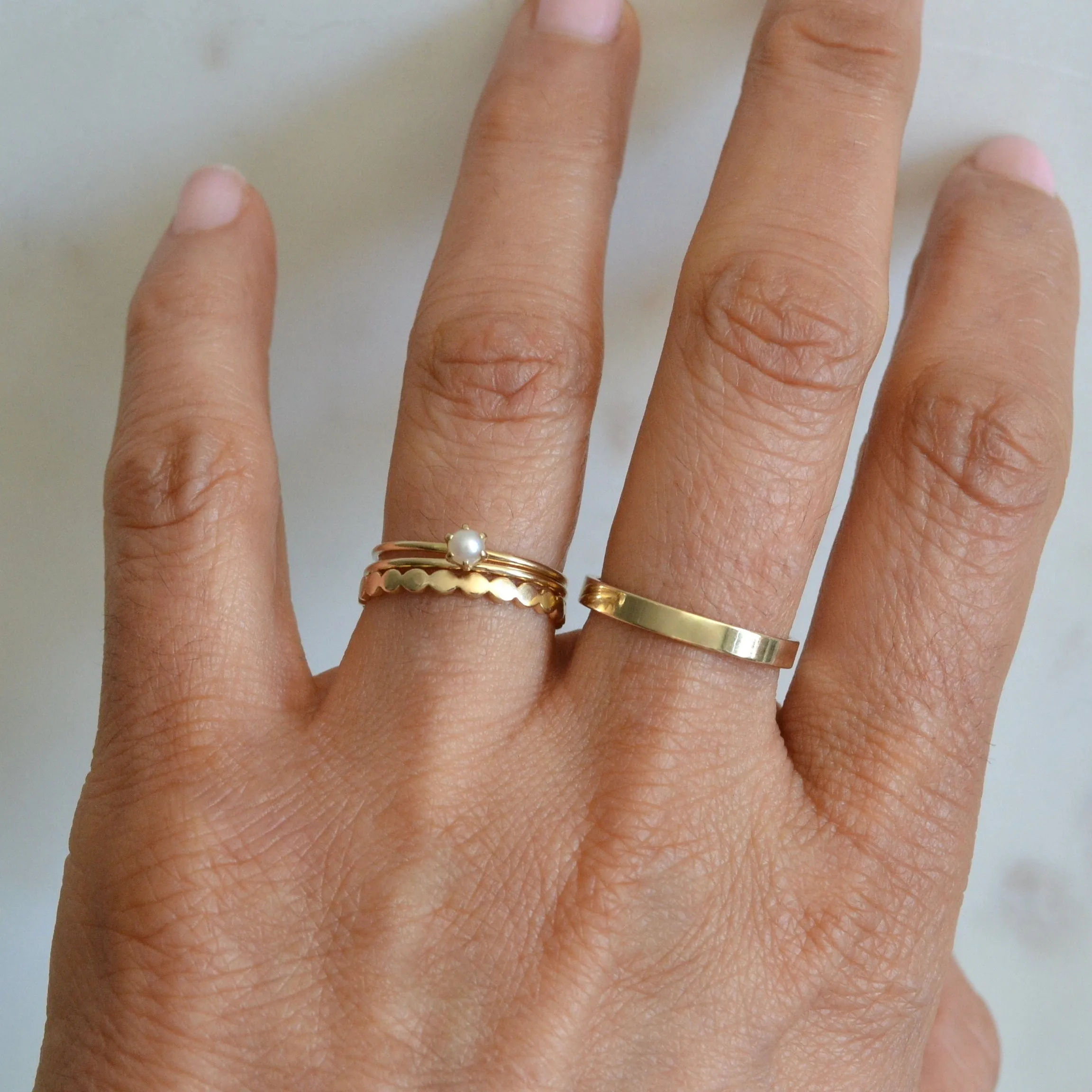 14k Flat Band