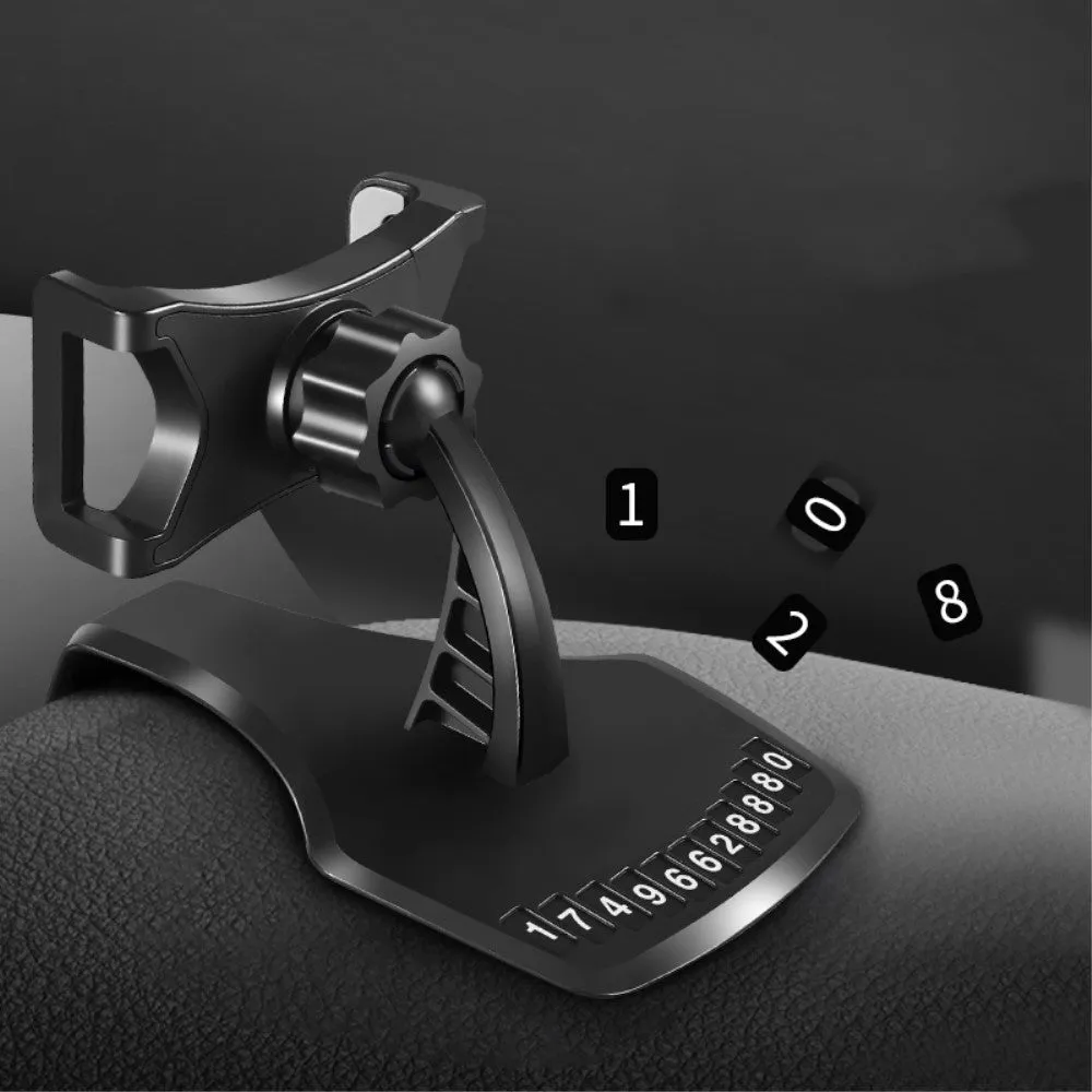 3 in 1 Car GPS Smartphone Holder: Dashboard / Visor Clamp   AC Grid Clip for Evolve RG200 Gladiator - Black