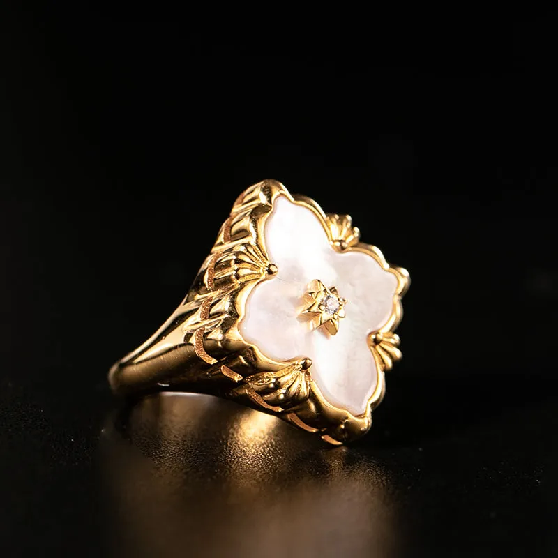 925 Silver Zircon Ring Silver Bar 925 Jewelry for Women European Court style vintage style