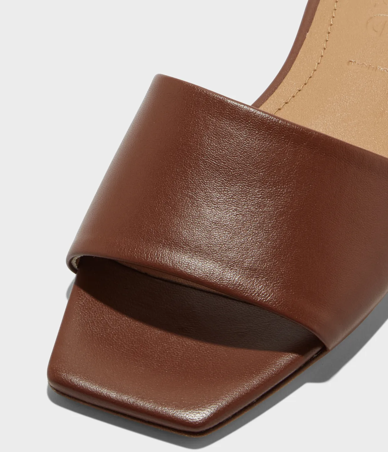 Anna Nappa Sandal in Leather Brown