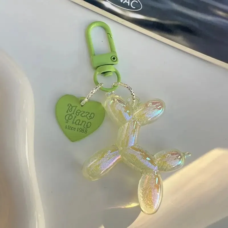 Colorful Cartoon Animal Couple Keychains Key Ring Women Men New Bling Cute Pet Bag Car Holder Airpods Box Gift