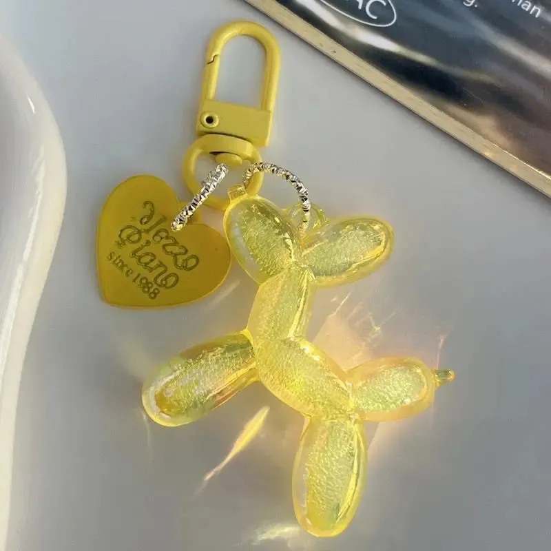 Colorful Cartoon Animal Couple Keychains Key Ring Women Men New Bling Cute Pet Bag Car Holder Airpods Box Gift
