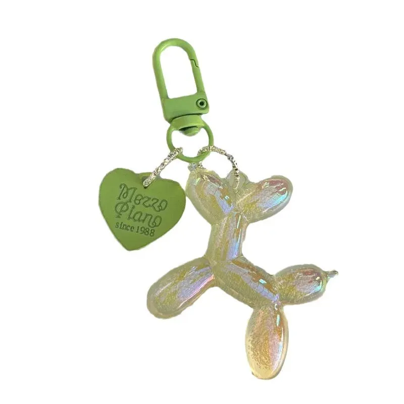 Colorful Cartoon Animal Couple Keychains Key Ring Women Men New Bling Cute Pet Bag Car Holder Airpods Box Gift