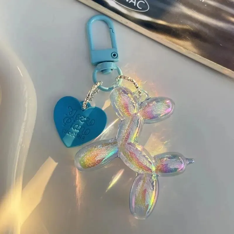 Colorful Cartoon Animal Couple Keychains Key Ring Women Men New Bling Cute Pet Bag Car Holder Airpods Box Gift