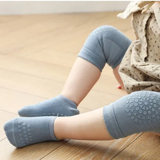 Crawl-Protect Anti-Slip Baby Knee Pad & Socks Set