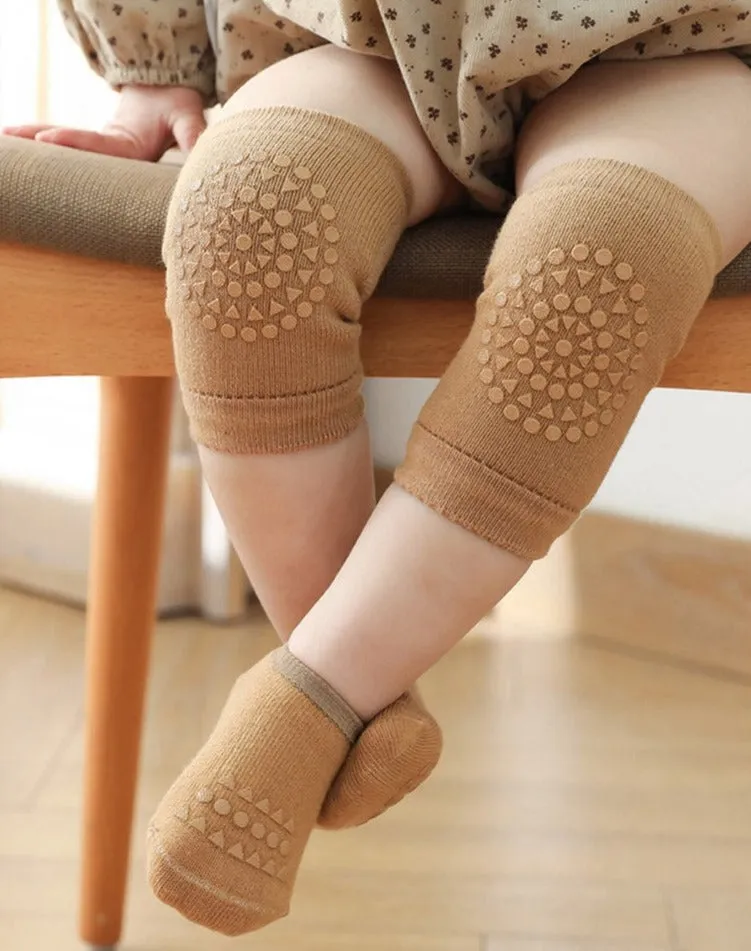 Crawl-Protect Anti-Slip Baby Knee Pad & Socks Set
