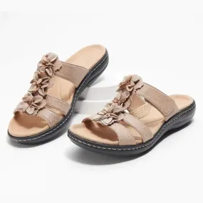 Cuzcare Orthopedic Sandals Women Soft Unique Flower Detail