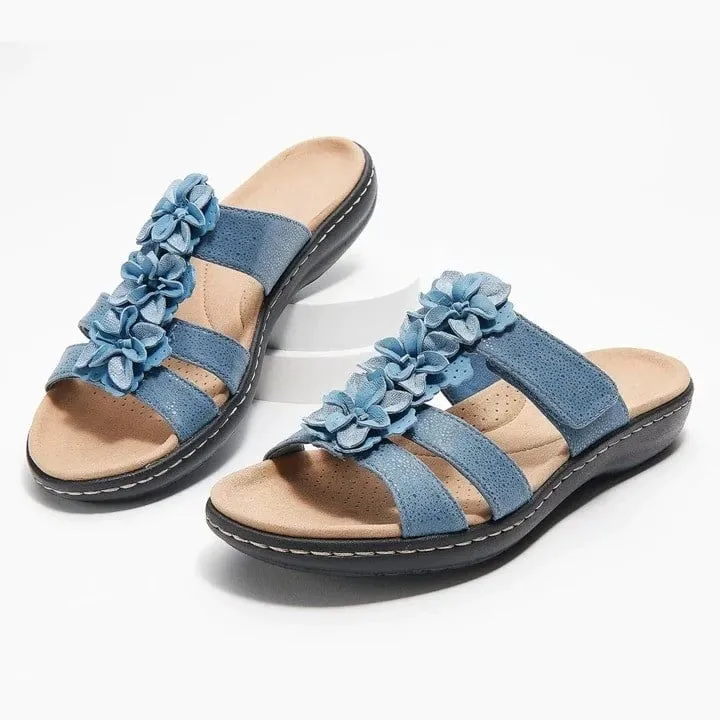 Cuzcare Orthopedic Sandals Women Soft Unique Flower Detail