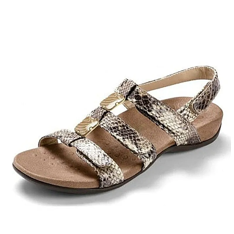 Cuzcare Women Orthopedic Sandals Comfy Flat Velcro Round Toe Sandals Leisure Summer