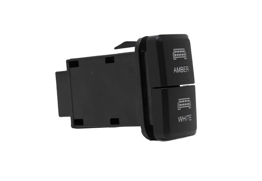 Dual Function Toyota OEM Style "AMBER & WHITE" Switch Small Style BY CALI RAISED LED