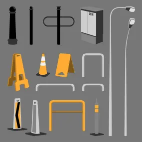 Flat Vector Street Elements