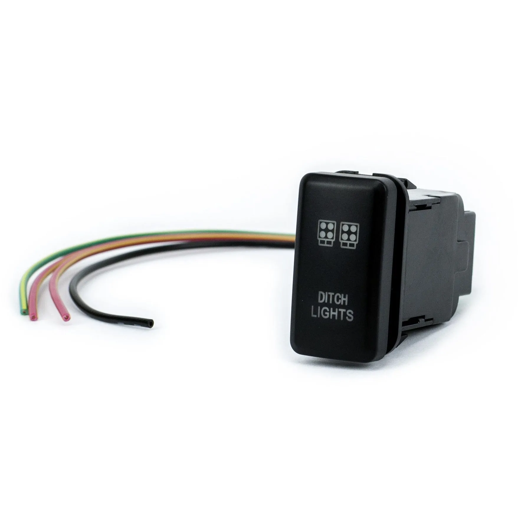 Toyota OEM Style "DITCH LIGHTS" Switch BY CALI RAISED LED